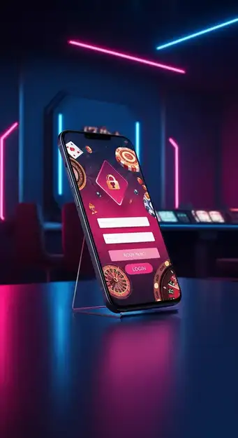 Interface de connexion Nine Casino affichant les champs pour l'email et le mot de passe, symbolisant un accès sécurisé et rapide à la plateforme.